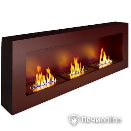 Биокамин ЭкоЛайф Fire Line black burgundy Арома в Тобольске